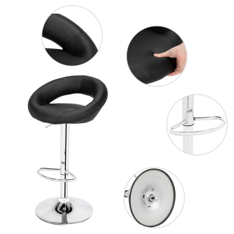 [US Warehouse] 2 PCS Moon Bay Round Cushion Computer Chairs Bar Lift Chairs