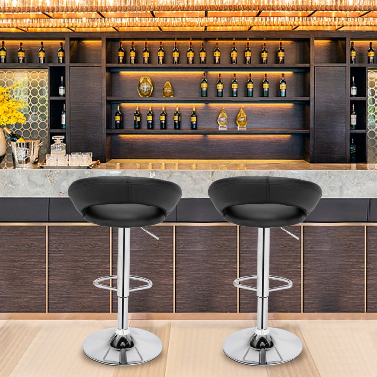 [US Warehouse] 2 PCS Moon Bay Round Cushion Computer Chairs Bar Lift Chairs