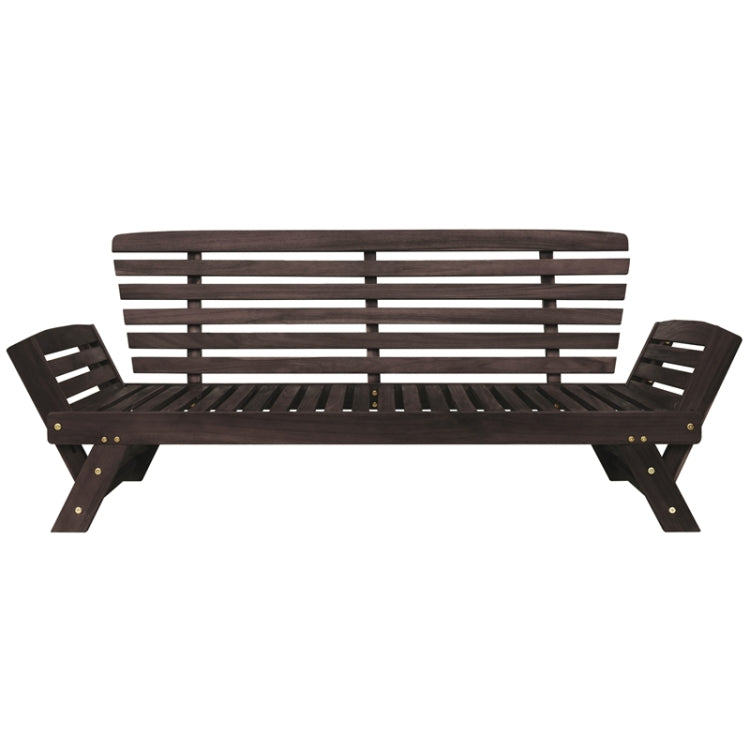 [US Warehouse] Outdoor Adjustable Patio Wooden Daybed Sofa Chaise Lounge with Cushions, Size: 78.4x20.8x30 inch