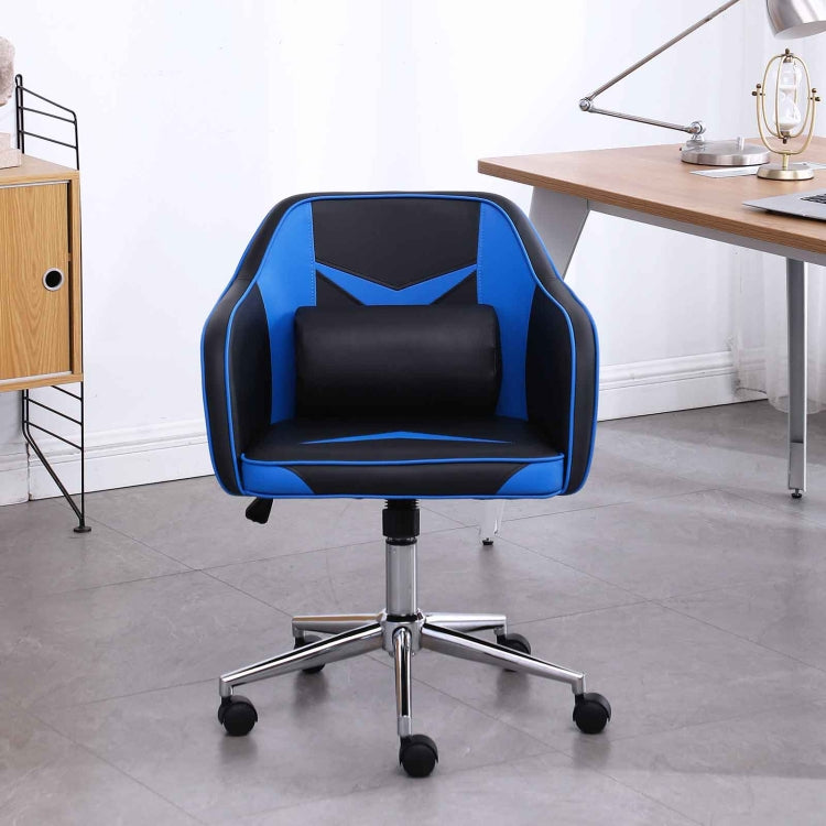 [US Warehouse] Gaming Computer Chairs with Massage Lumbar Pillow & Mid-Back Adjustable Swivel, Size: 24x21x31-35 inch