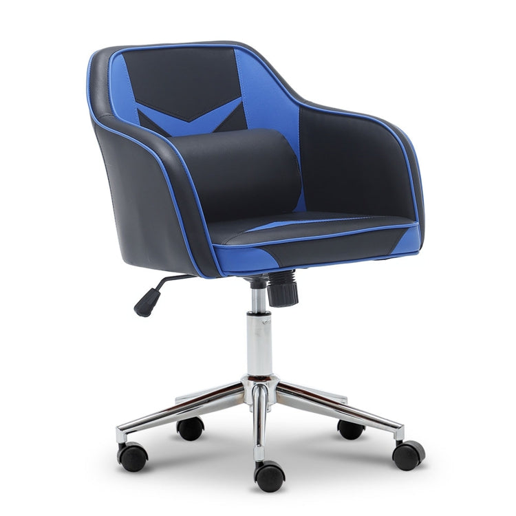 [US Warehouse] Gaming Computer Chairs with Massage Lumbar Pillow & Mid-Back Adjustable Swivel, Size: 24x21x31-35 inch