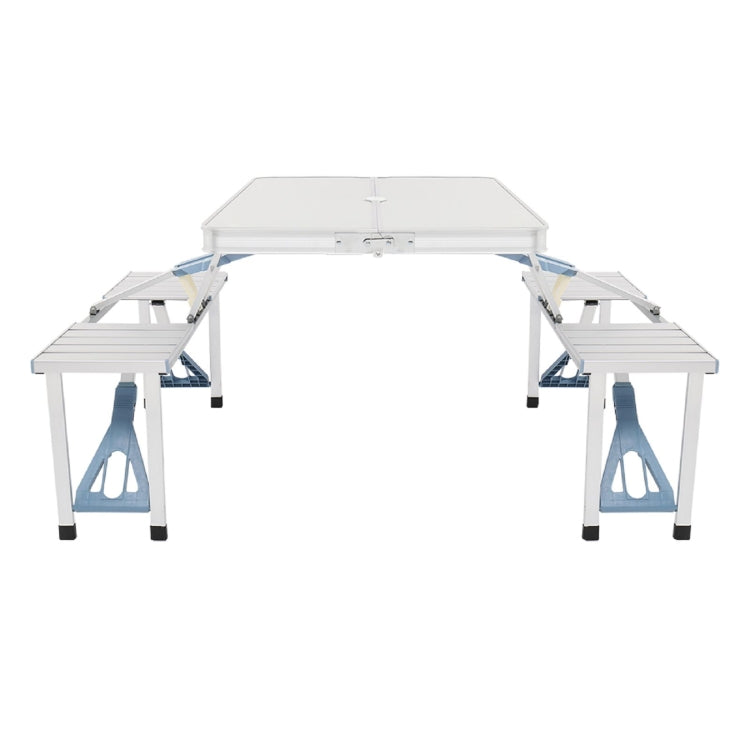 [US Warehouse] Aluminum Alloy One Piece Folding Table And Chairs