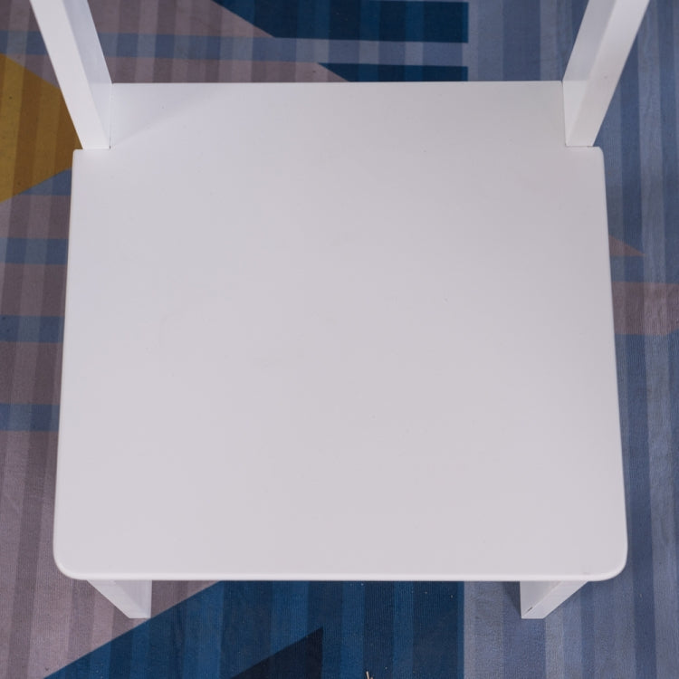 [US Warehouse] 3 in 1 Children Solid Wood Table + 2 Chairs Set, Table Size: 60 x 60 x 52cm, Chair Size: 53 x 29 x 27cm