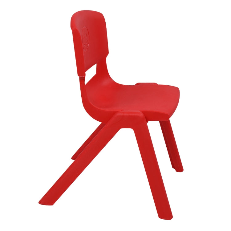 [US Warehouse] 4 PCS Children Plastic Chairs Set, with Backrest, Size: 44 x 31 x 31cm (Four-colors)