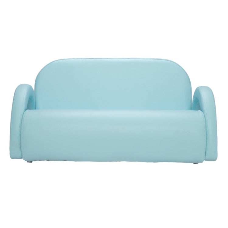 [US Warehouse] Children Double Sofa PVC Sofa with Rainbow-shaped Handrails, Size: 32.7 x 18.5 x 16.5 inch