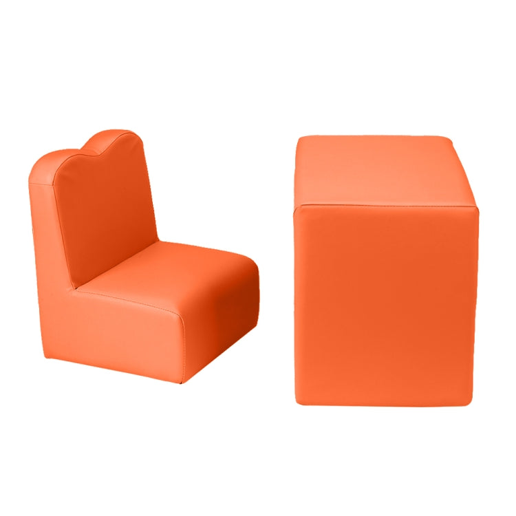 [UK Warehouse] 2 in 1 Children Single Sofa PVC Free Combination Table and Chair, Table size: 19 x 16.25 x 11.75 inch, Chair size: 16.25 x 13.75 x 13 inch