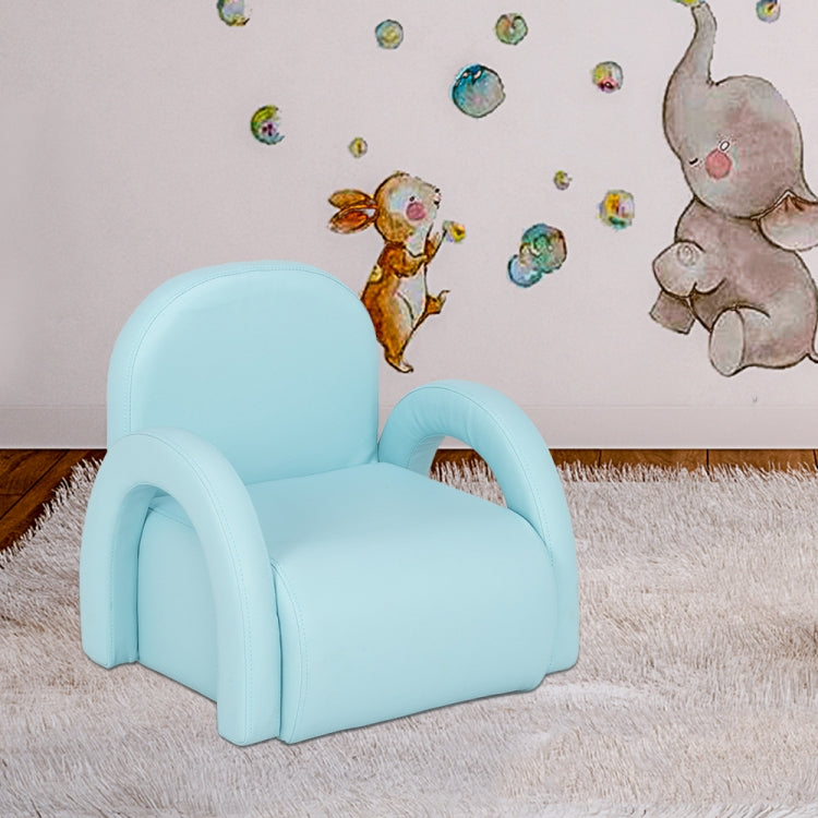 [UK Warehouse] Children Single Sofa PVC Sofa with Rainbow-shaped Handrails, Size: 18.1 x 18.1 x 15inch