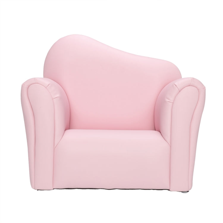 [US Warehouse] Children Single Sofa PVC Sofa with Curved-back & Footrest, Size: 22 x 20.1 x 16.1 inch