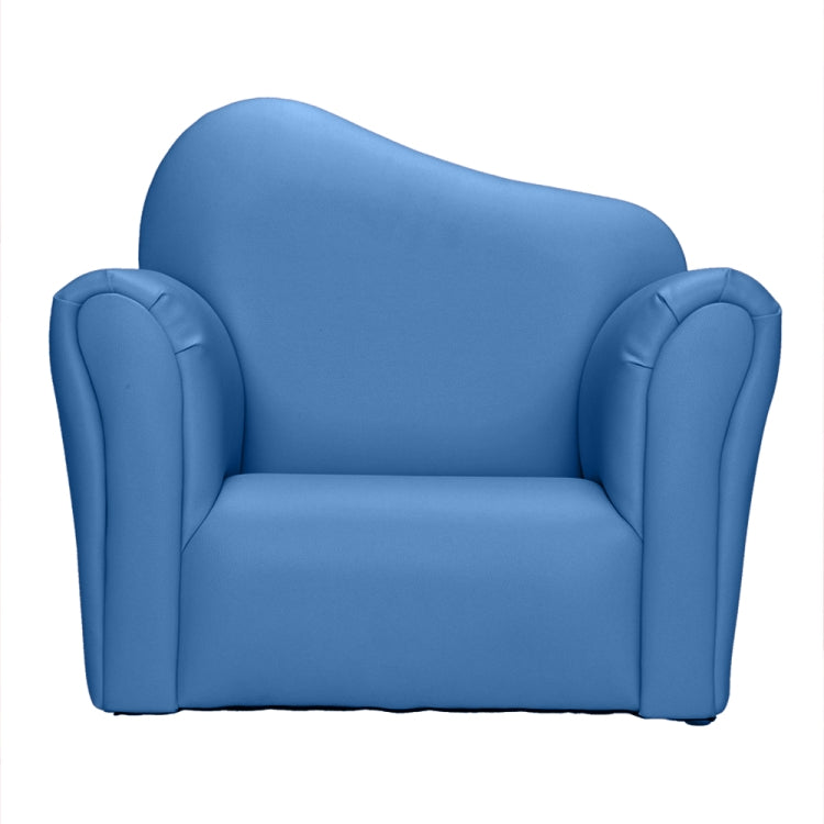 [US Warehouse] Children Single Sofa PVC Sofa with Curved-back & Footrest, Size: 22 x 20.1 x 16.1 inch