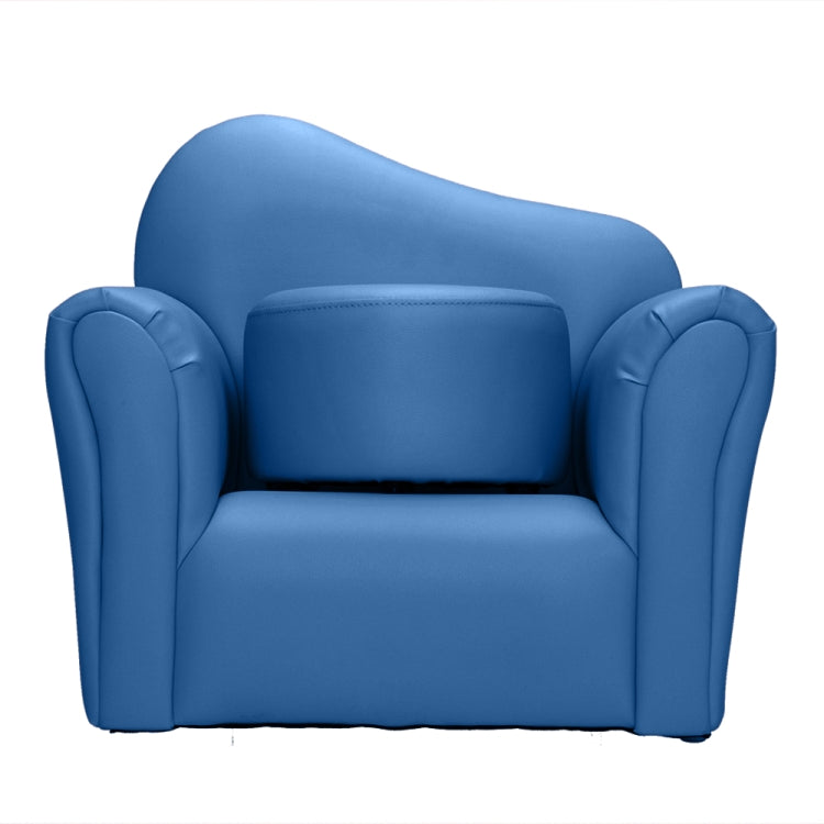 [US Warehouse] Children Single Sofa PVC Sofa with Curved-back & Footrest, Size: 22 x 20.1 x 16.1 inch