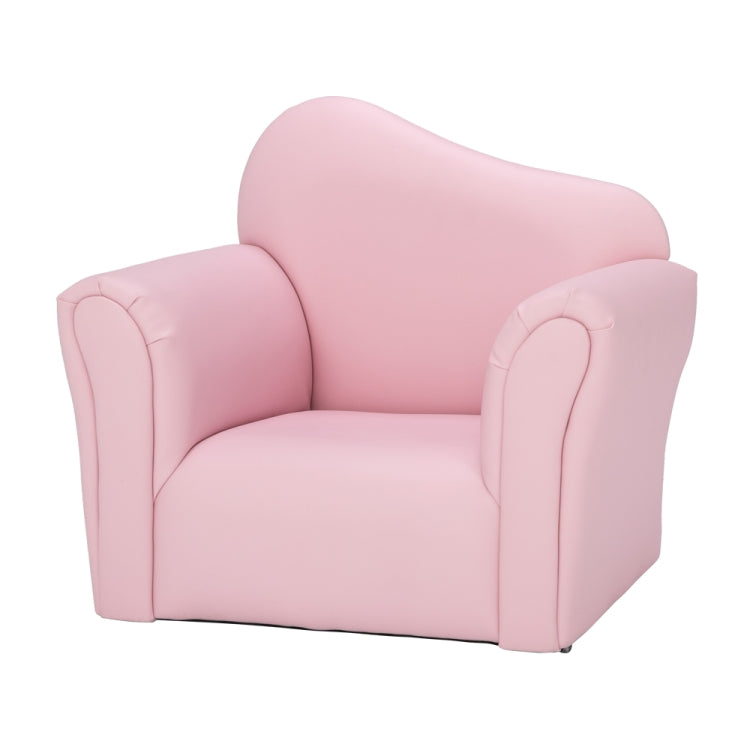 [UK Warehouse] Children Single Sofa PVC Sofa with Curved-back & Footrest, Size: 22 x 20.1 x 16.1 inch