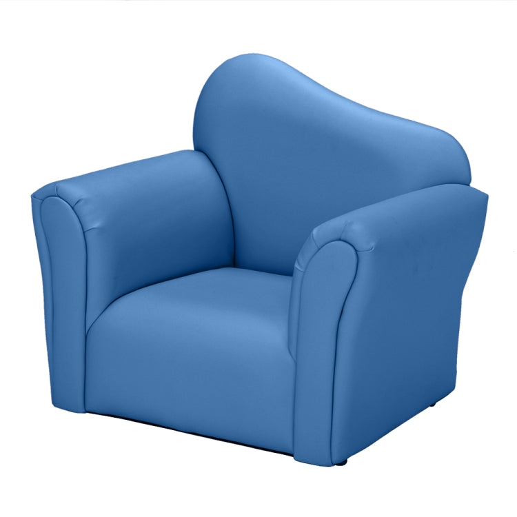 [UK Warehouse] Children Single Sofa PVC Sofa with Curved-back & Footrest, Size: 22 x 20.1 x 16.1 inch