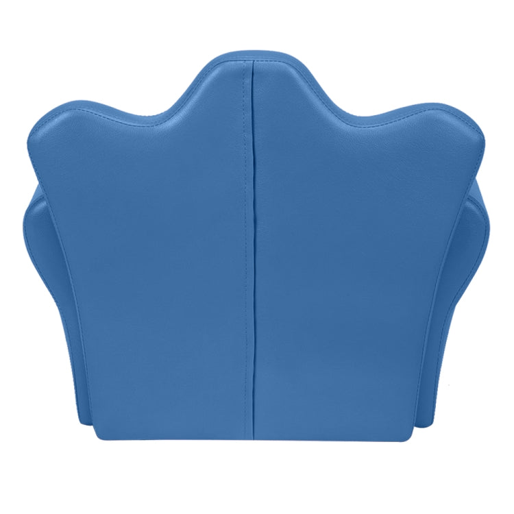 [US Warehouse] Imperial Crown Shape Children Single Sofa PVC Sofa with Footrest, Size: 23.25 x 19.25 x 16.25 inch