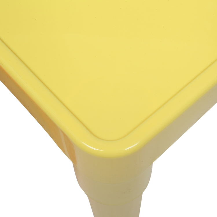 [US Warehouse] 5 in 1 Children Plastic Table + 4 Chairs Set, Table Size: 19.7 x 19.7 x 18.1 inch, Chair Size: 17.72 x 11.42 x 10.2 inch