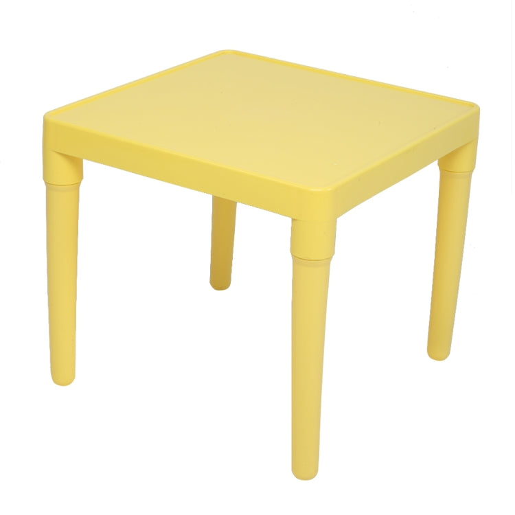 [US Warehouse] 5 in 1 Children Plastic Table + 4 Chairs Set, Table Size: 19.7 x 19.7 x 18.1 inch, Chair Size: 17.72 x 11.42 x 10.2 inch