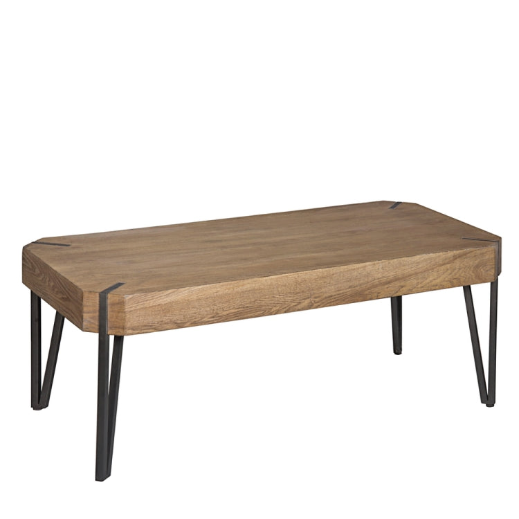 [US Warehouse] Rustic Coffee Wood Table , Size: 117x58x25cm