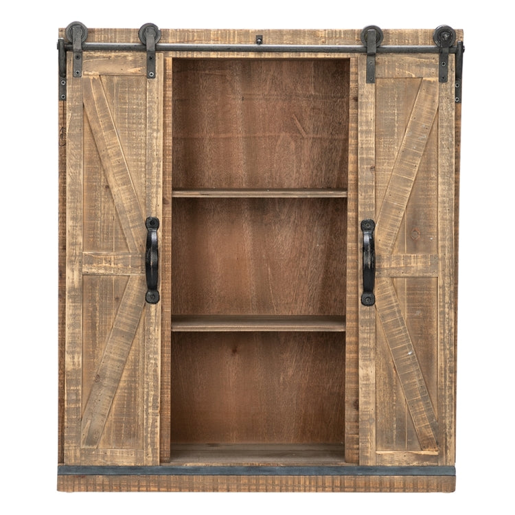 [US Warehouse] Double Door Slide Rail TV Side Cabinet, Size: 75x25x81cm