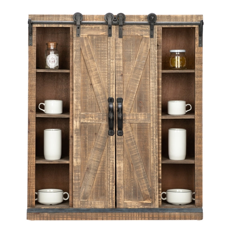 [US Warehouse] Double Door Slide Rail TV Side Cabinet, Size: 75x25x81cm