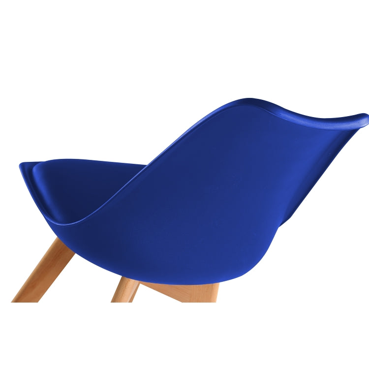 [UK Warehouse] 2 PCS Tulip Bar Chairs with Backrest(Blue)