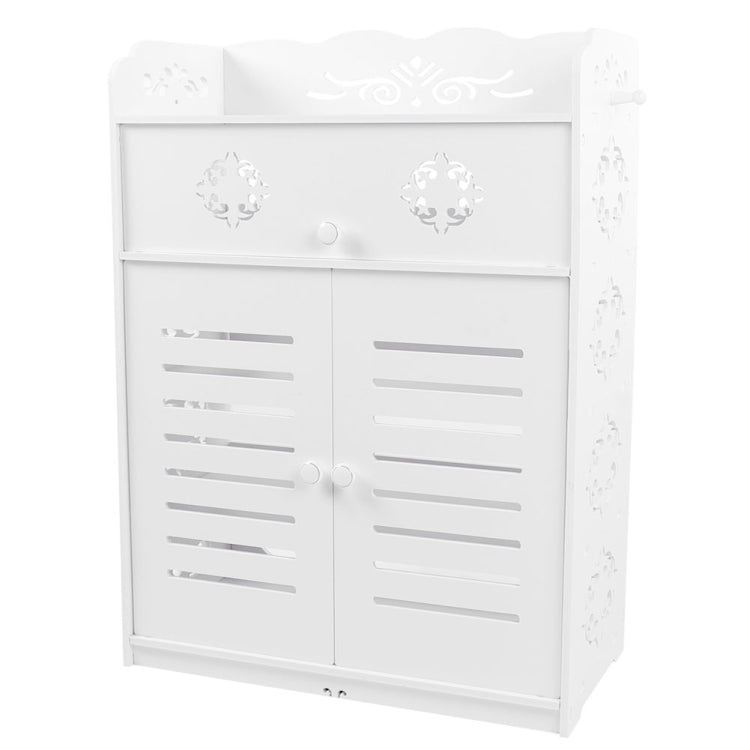 [UK Warehouse] 5 Tiers Shutter Pattern Household Shoes Cabinet Rack Shelf Storage Organizer