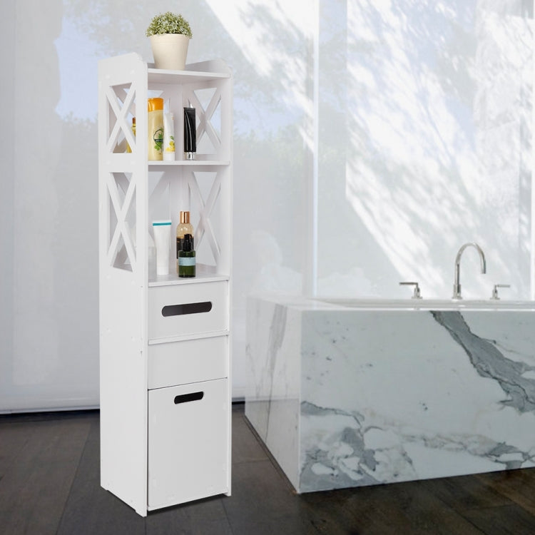 [UK Warehouse] Waterproof Bathroom Cabinet Shelf Cupboard Bathroom Storage Organizer for Home