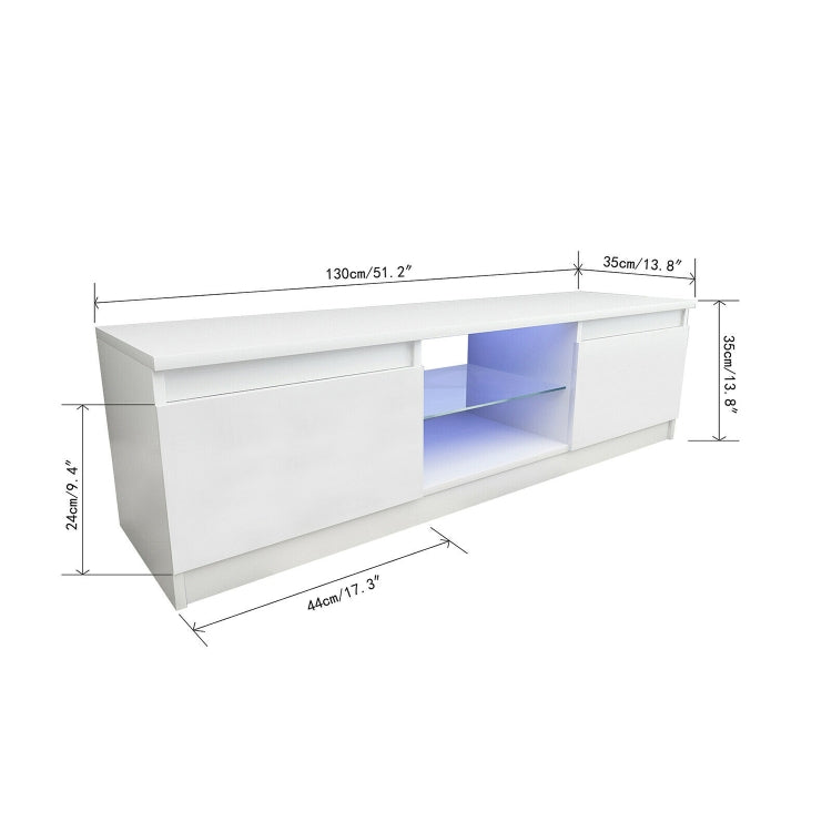 [UK Warehouse] Modern Large LED TV Stand Cabinet, Size: 130 x 35 x 35cm