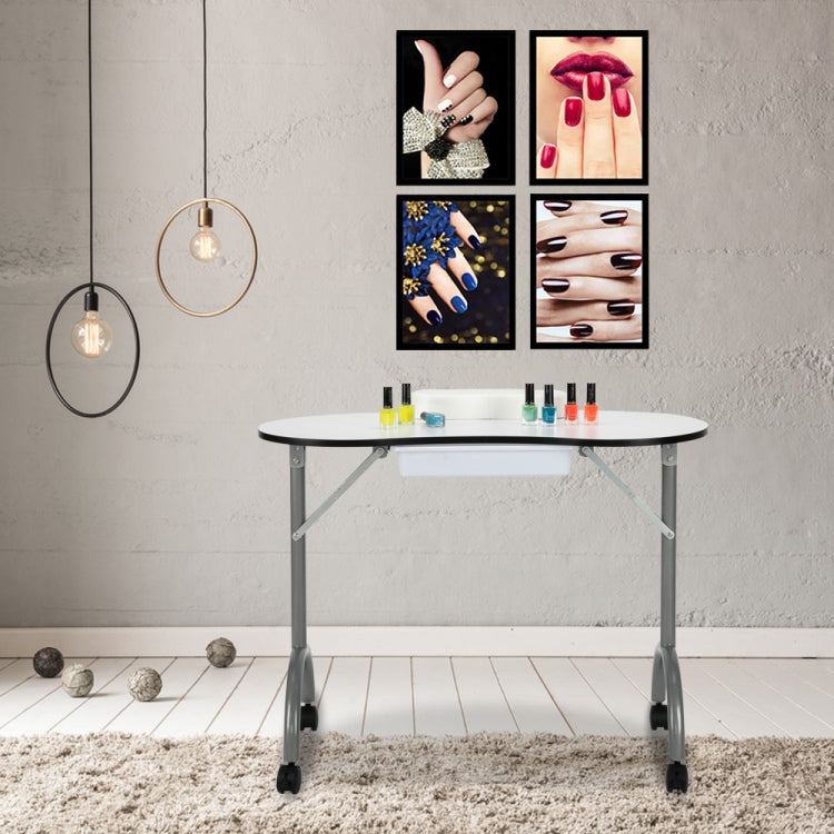 [UK Warehouse] Portable SPA Beauty Manicure Table with Hand Pillow & Bag(White)