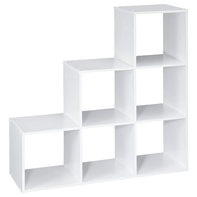 [UK Warehouse] 6 Cubes Wood Bookshelf Open Shelf Bookcase Storage Shelf(White)