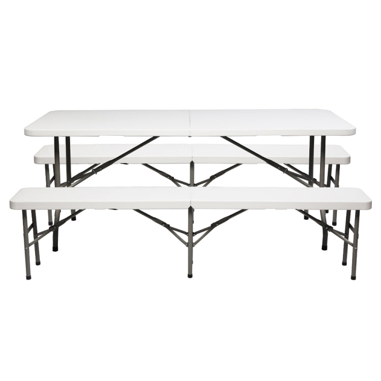 [US Warehouse] 3 in 1 Outdoor Courtyard Foldable Long Table