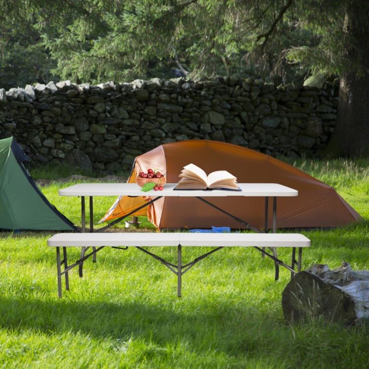 [US Warehouse] 3 in 1 Outdoor Courtyard Foldable Long Table