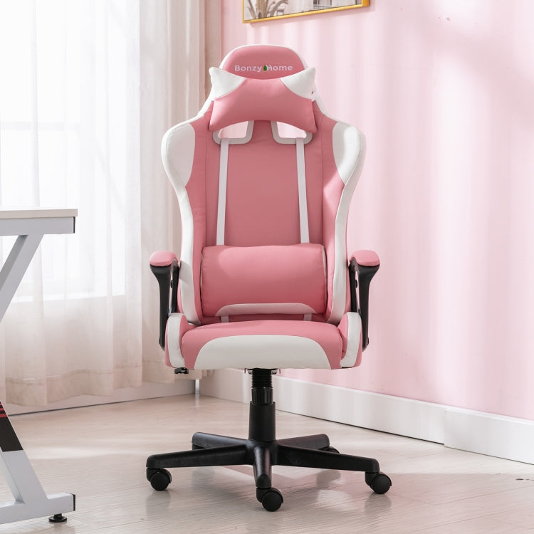 [EU Warehouse] Ergonomic Rotatable Office Task Chair with Headrest Lumbar Support