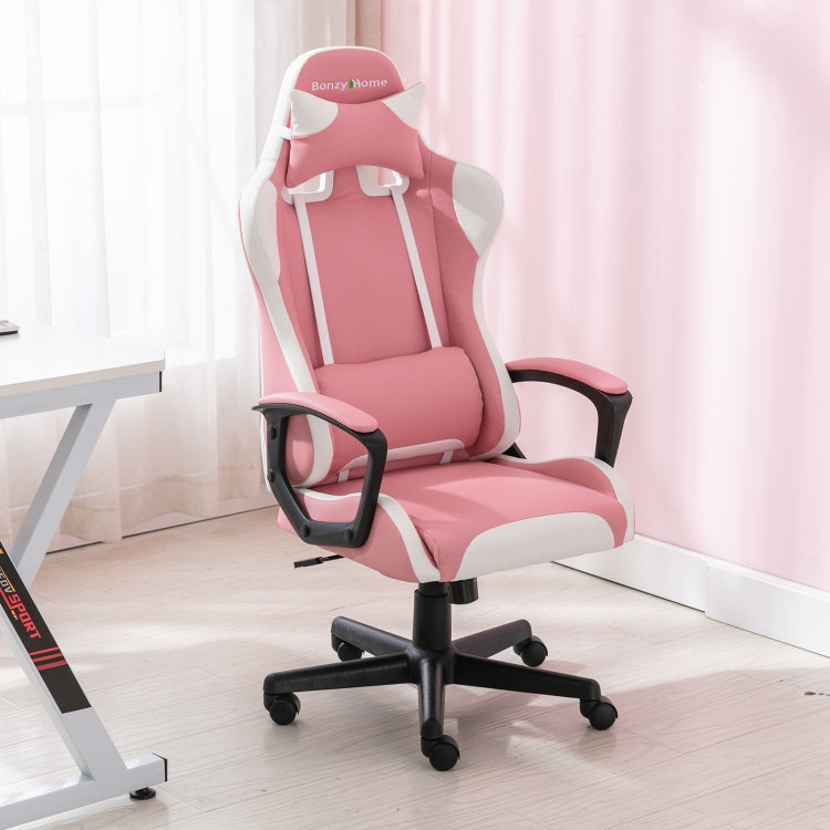 [EU Warehouse] Ergonomic Rotatable Office Task Chair with Headrest Lumbar Support
