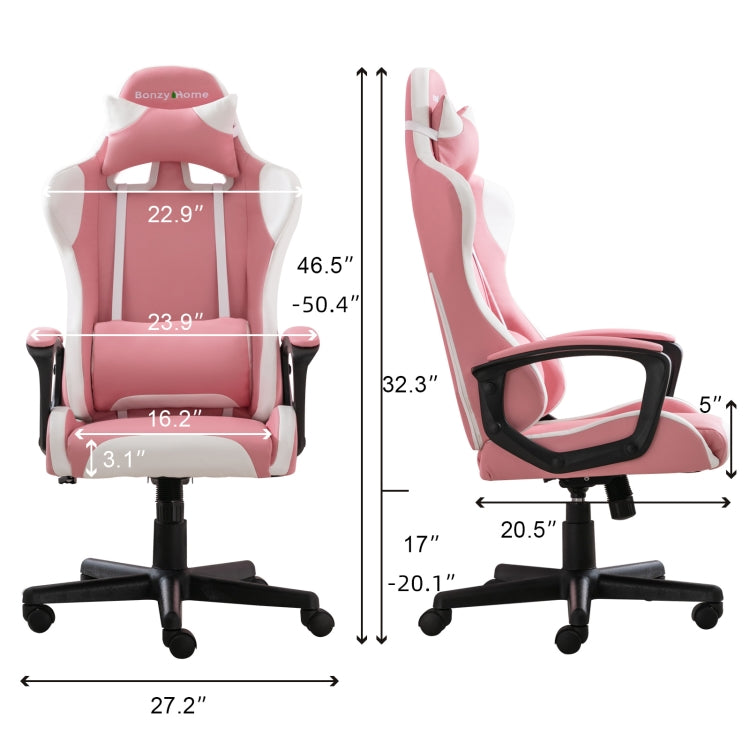[EU Warehouse] Ergonomic Rotatable Office Task Chair with Headrest Lumbar Support