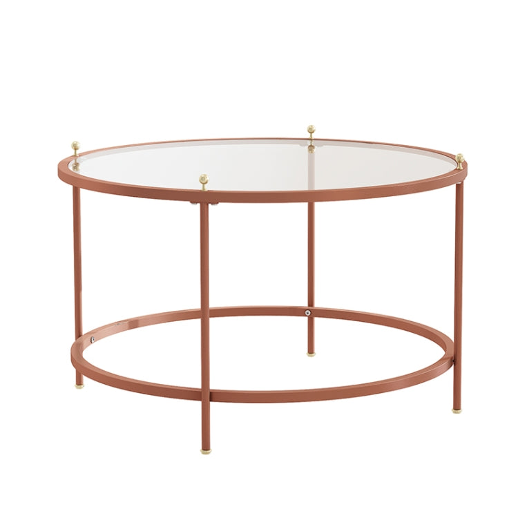 [US Warehouse] Living Room Multi-functional Tempered Glass Tabletop Coffee Table, Size: 32.8x32.8x19.6 inch