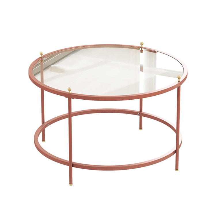 [US Warehouse] Living Room Multi-functional Tempered Glass Tabletop Coffee Table, Size: 32.8x32.8x19.6 inch