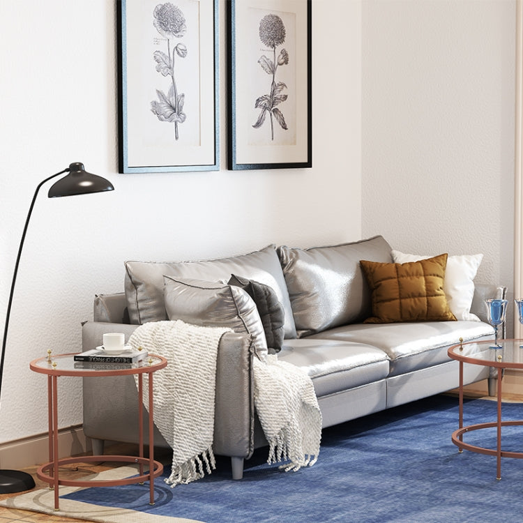 [US Warehouse] Living Room Multi-functional Tempered Glass Tabletop Coffee Table, Size: 21.6x21.6x22 inch