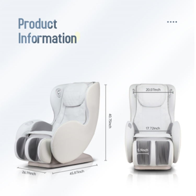 [US Warehouse] Full Body Massage Shiatsu Recliner with Bluetooth Speaker, Size: 45.87x26.19x40.75 inch