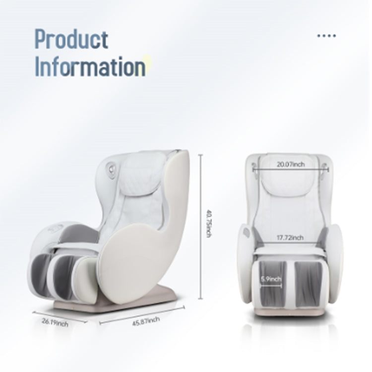[US Warehouse] Full Body Massage Shiatsu Recliner with Bluetooth Speaker, Size: 45.87x26.19x40.75 inch
