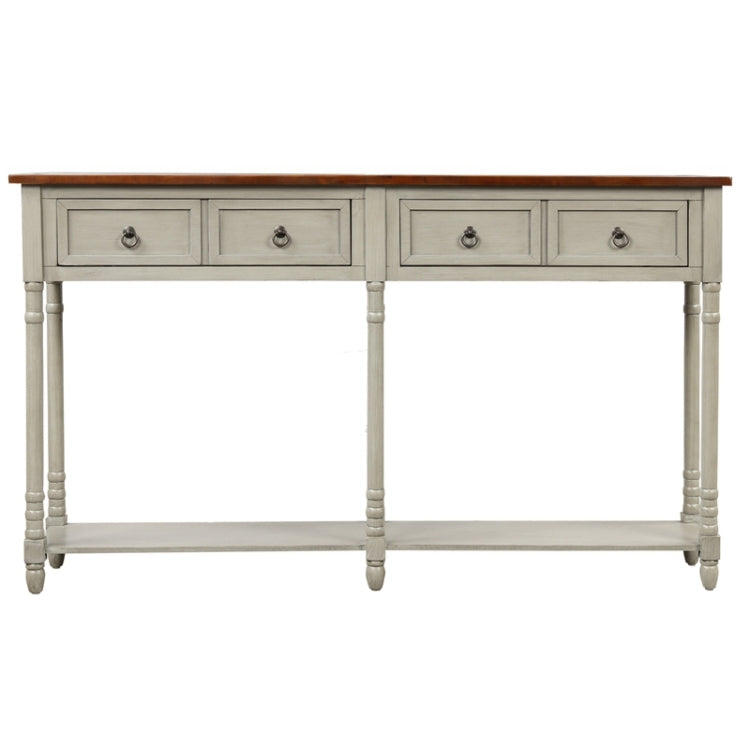[US Warehouse] Console Table Sofa Table with Drawer, Size: 58x11x34 inch