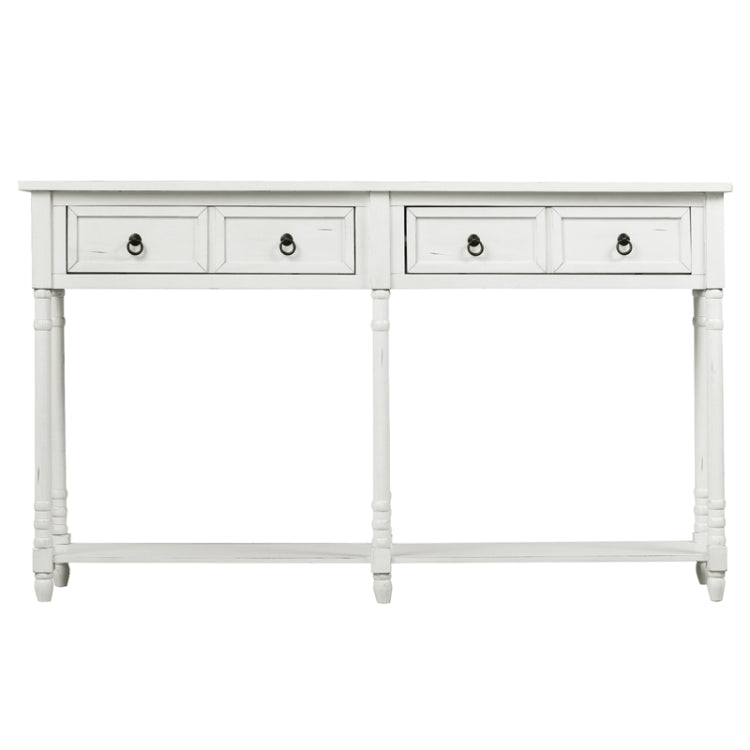 [US Warehouse] Console Table Sofa Table with Drawer, Size: 58x11x34 inch