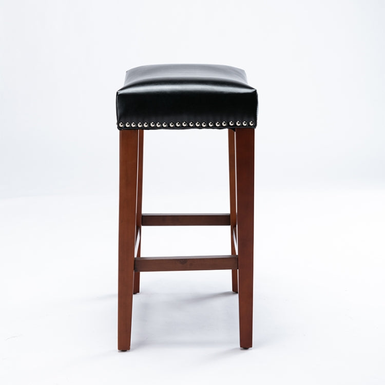 [US Warehouse] 2 PCS Home Living Room Leather Barstool, Size: 50.5x33.5x66.5cm