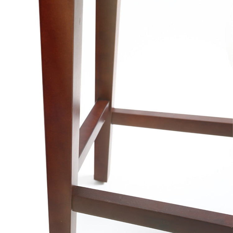 [US Warehouse] 2 PCS Home Living Room Leather Barstool, Size: 50.5x33.5x66.5cm