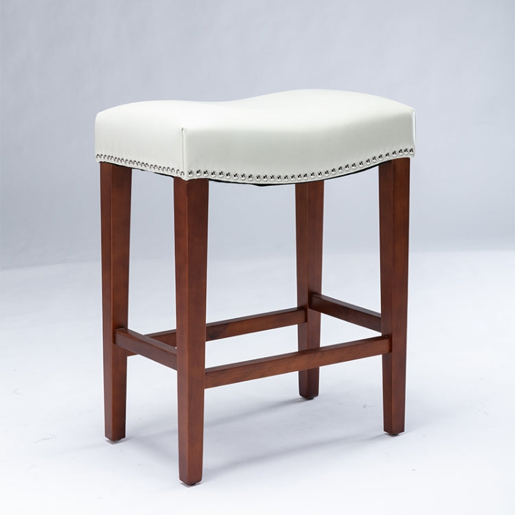 [US Warehouse] 2 PCS Home Living Room Leather Barstool, Size: 50.5x33.5x66.5cm