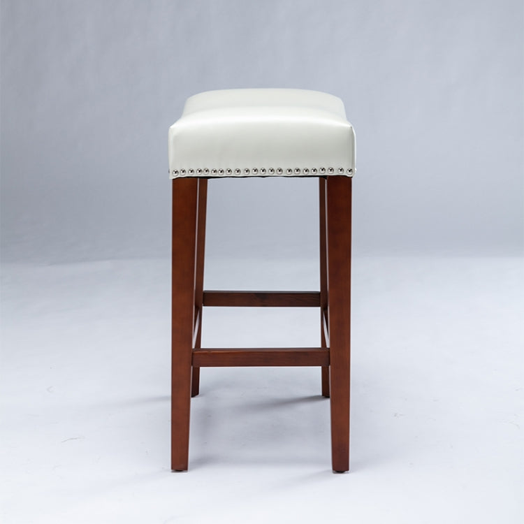 [US Warehouse] 2 PCS Home Living Room Leather Barstool, Size: 50.5x33.5x66.5cm