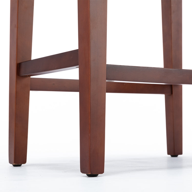 [US Warehouse] 2 PCS Home Living Room Leather Barstool, Size: 50.5x33.5x66.5cm