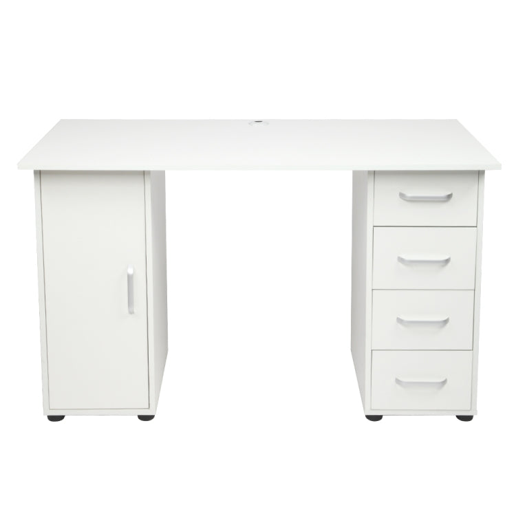 [US Warehouse] One Door Four Drawers Computer Desk, Size: 120x54x74cm