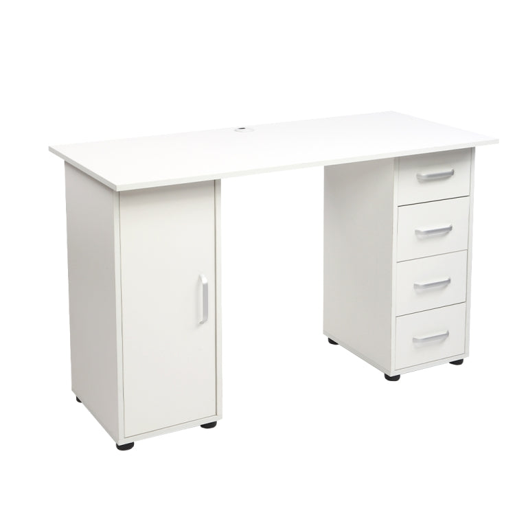 [US Warehouse] One Door Four Drawers Computer Desk, Size: 120x54x74cm