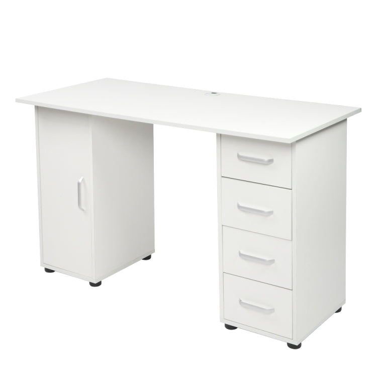 [US Warehouse] One Door Four Drawers Computer Desk, Size: 120x54x74cm