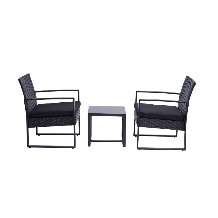 [US Warehouse] 3 Pieces Patio Set Outdoor Wicker Patio Furniture Sets