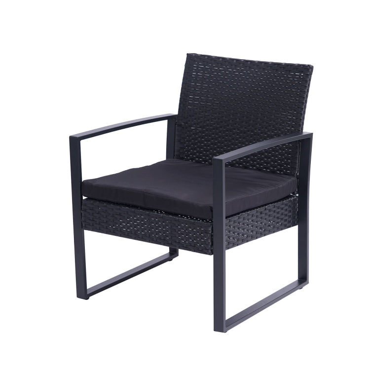 [US Warehouse] 3 Pieces Patio Set Outdoor Wicker Patio Furniture Sets